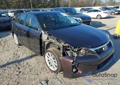 2012 Lexus Ct 200H Premium из США, поврежденный, VIN JTHKD5BH1C2057053